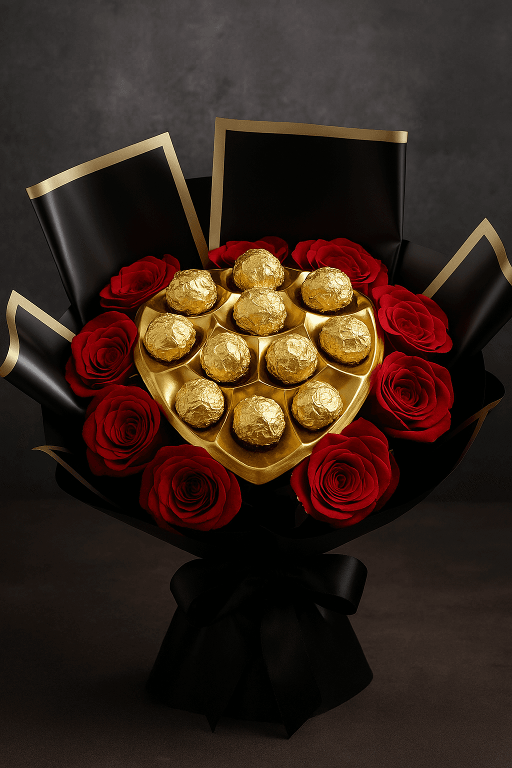 🌹 Royal Love Ferrero Rose Bouquet