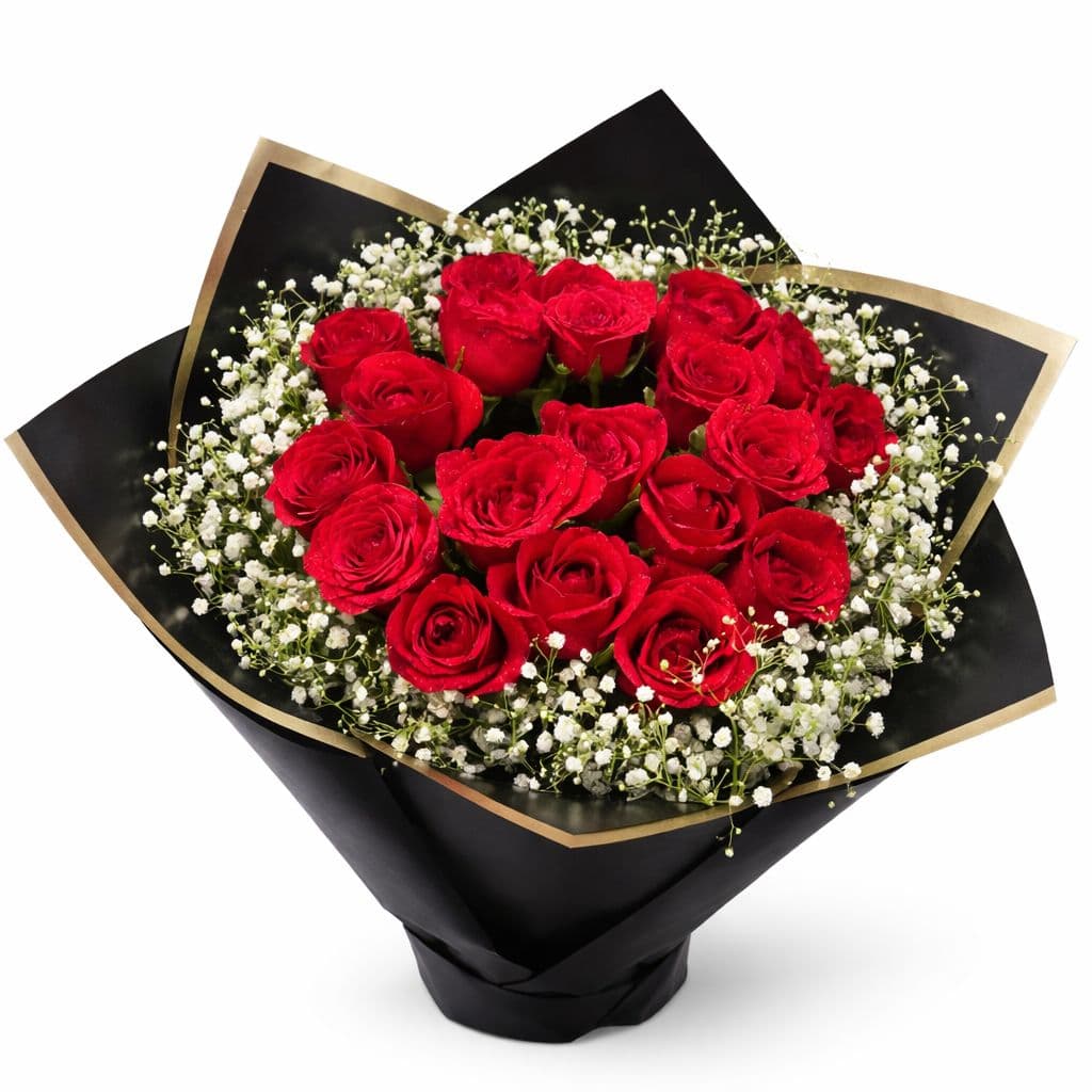 🌹 Majestic Red Rose Bouquet