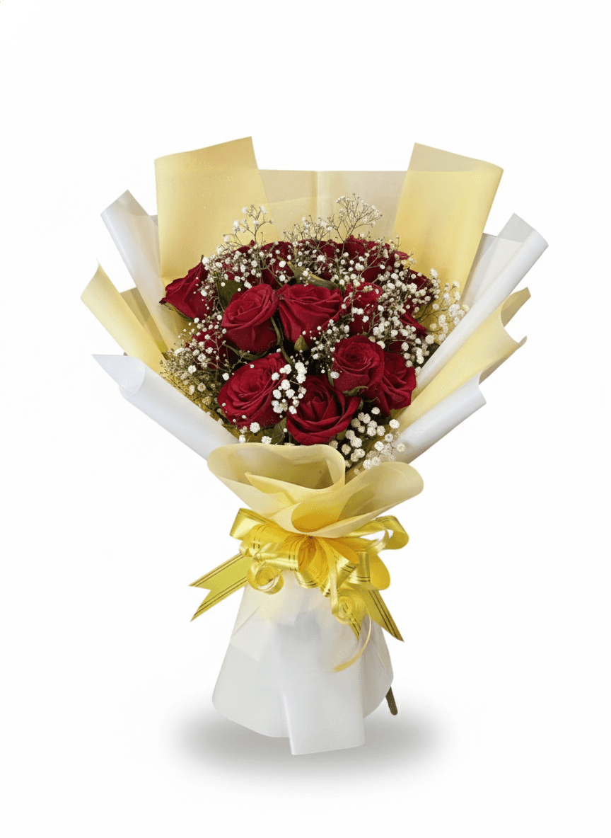 🌹 Golden Charm Rose Bouquet