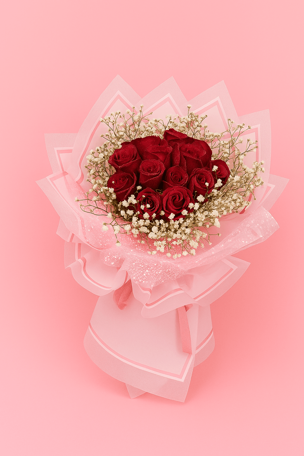 🌹 Blushing Love Rose Bouquet